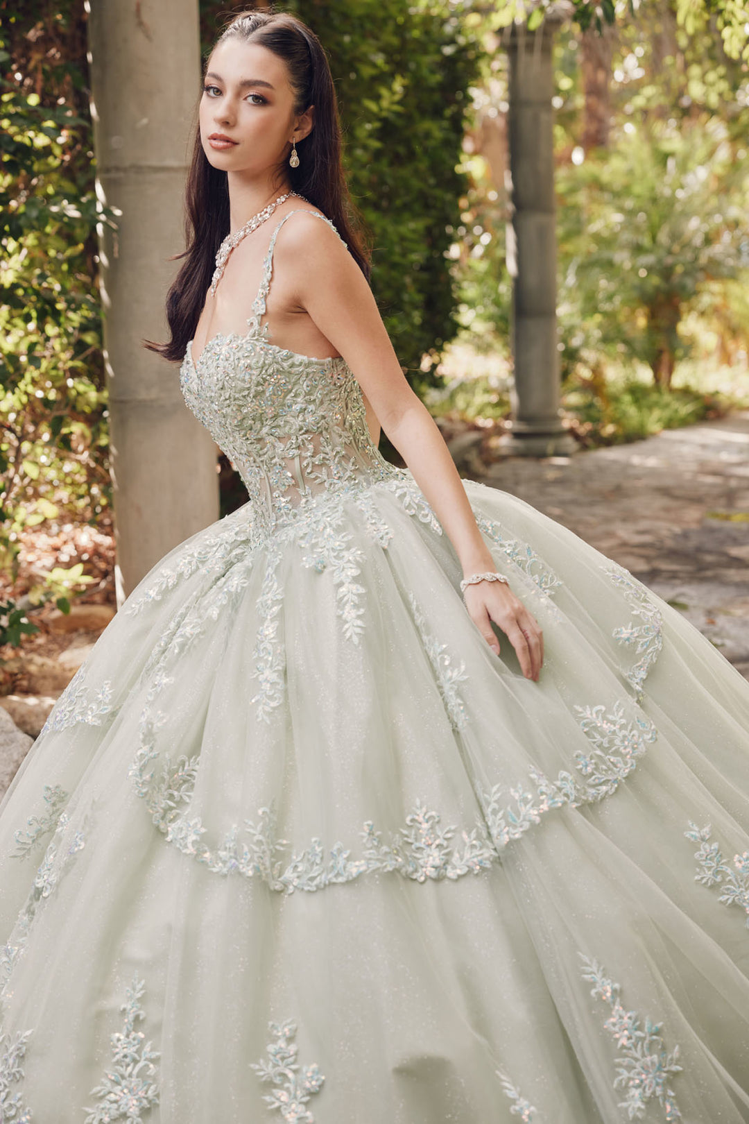 Juliet JT1450J ball gown side view option 2