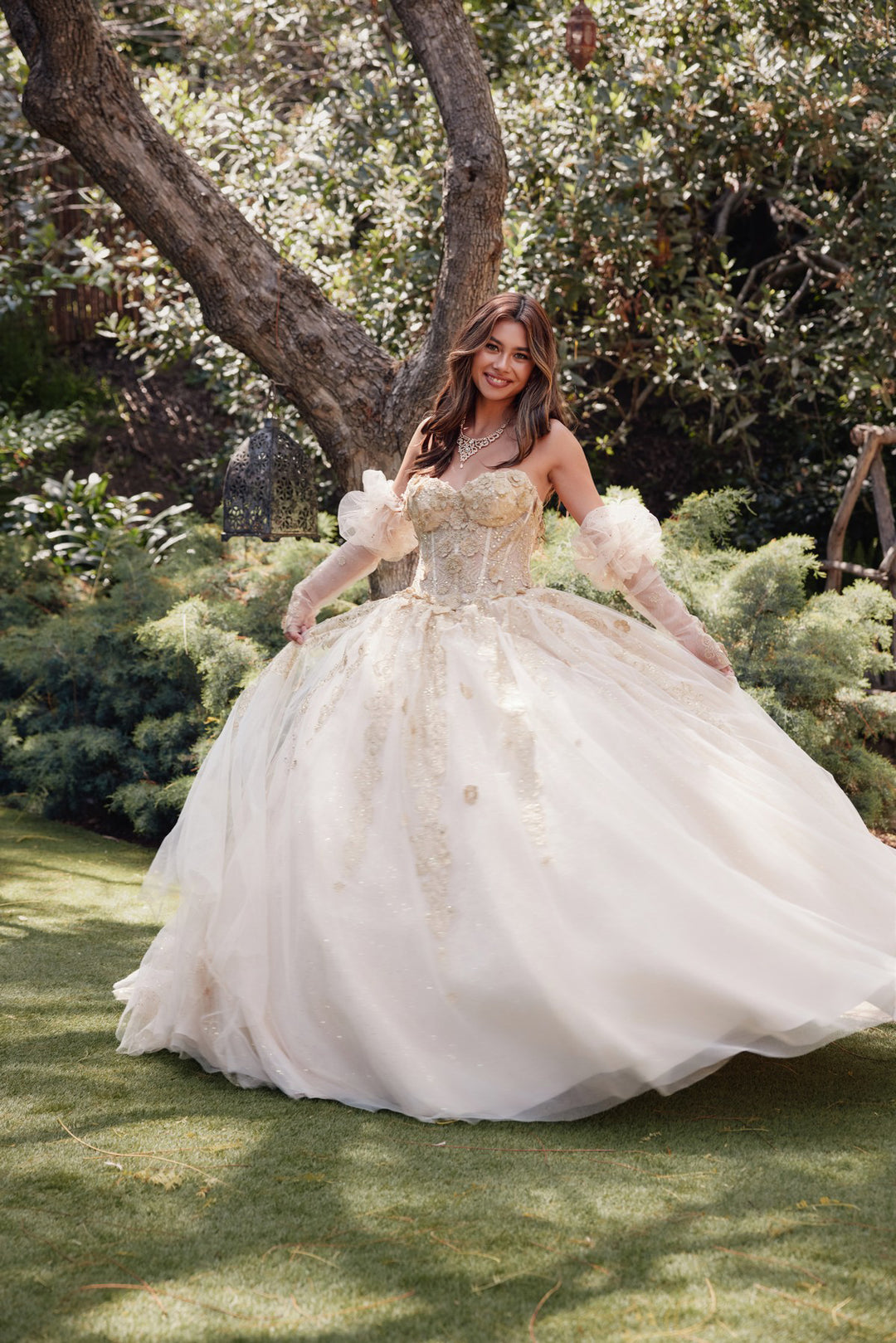 Juliet JT1465H quinceanera ball gown front view, option 3