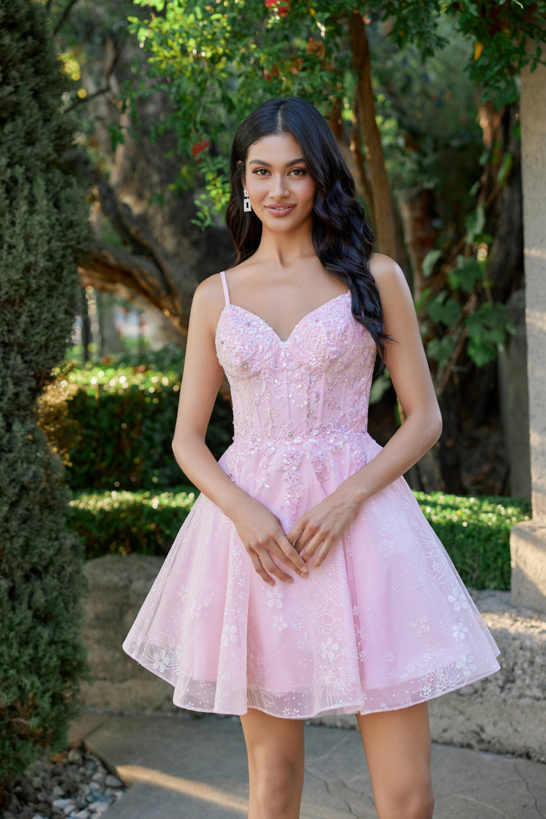 Juliet JT985L homecoming dress front view, option 3