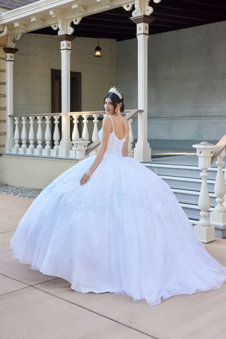 Juliet JT1496HW ball gown quinceanera dress back three-quarter view