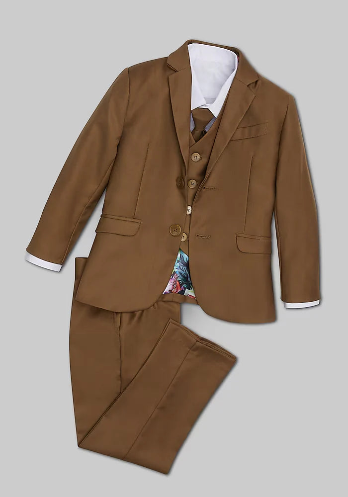 Peanut Butter Collection 007 Mocha suit - FOSTANI.com