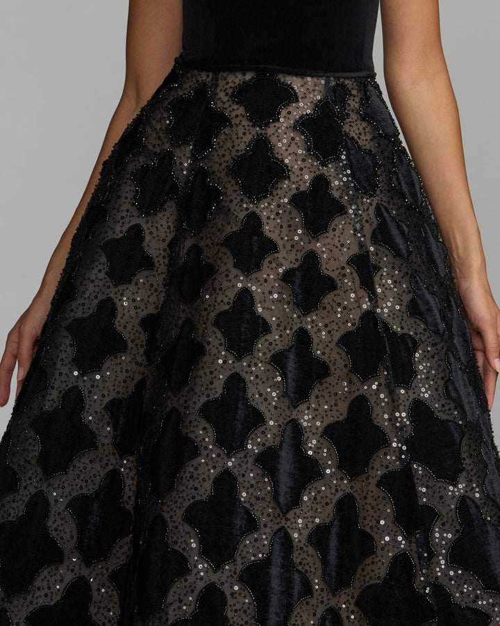 Mac Duggal 21384 Strapless Velvet Bodice Embellished Ball Gown