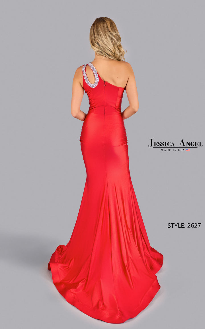 Jessica Angel 2627 embellished keyhole strap back view