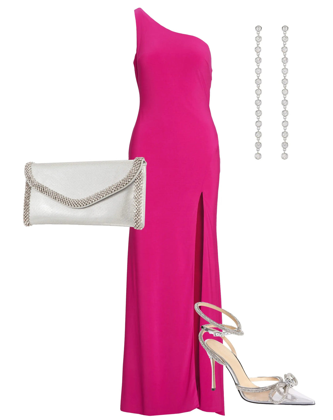 Mac Duggal 26512 Jersey One Shoulder Draped Back Gown