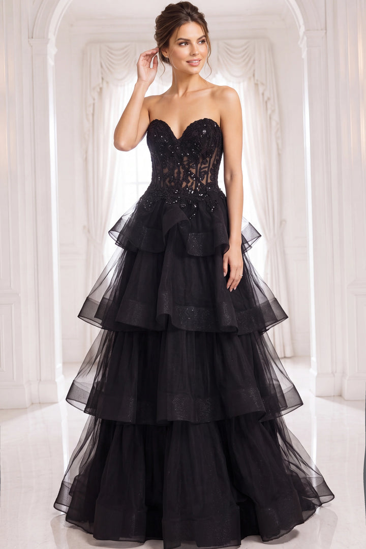 Jovani 40502 Strapless Tiered Prom 2026 Dress