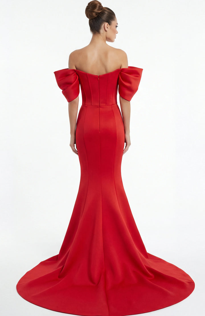 Jovani 46799 Off Shoulder Structured Mermaid Gown