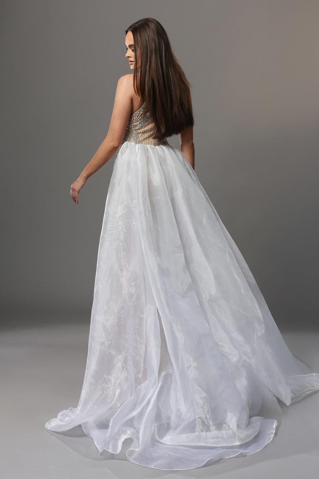 Jovani 49005 Beaded Halter Pageant Dress