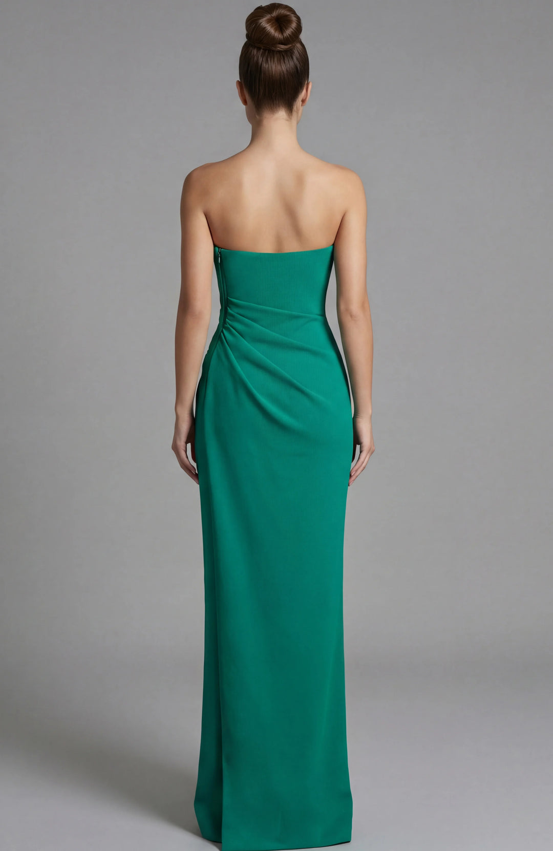 Jovani 49505 Strapless Fitted Evening Gown With Rosette Detail