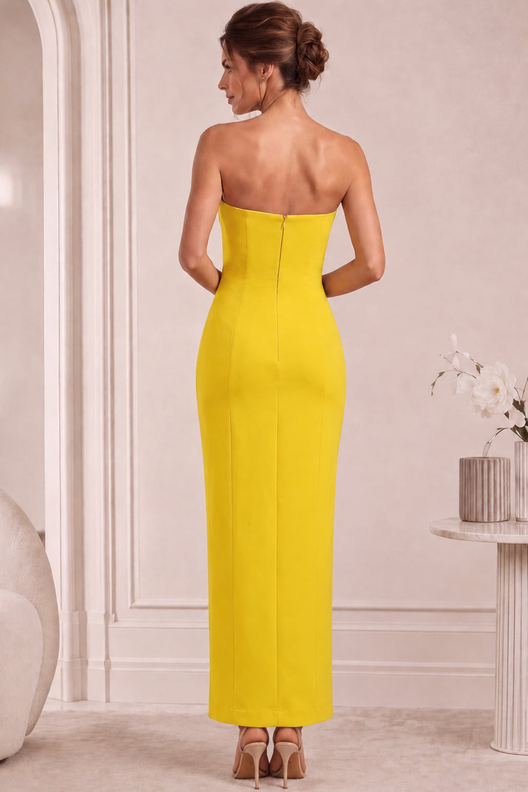 Jovani 51704 column gown, alternate colourway angle