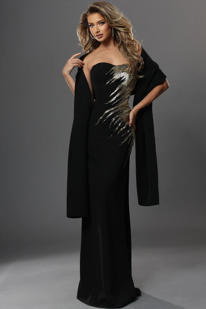 Jovani 51900 Sweetheart Off-Shoulder Sequin Mermaid Dress