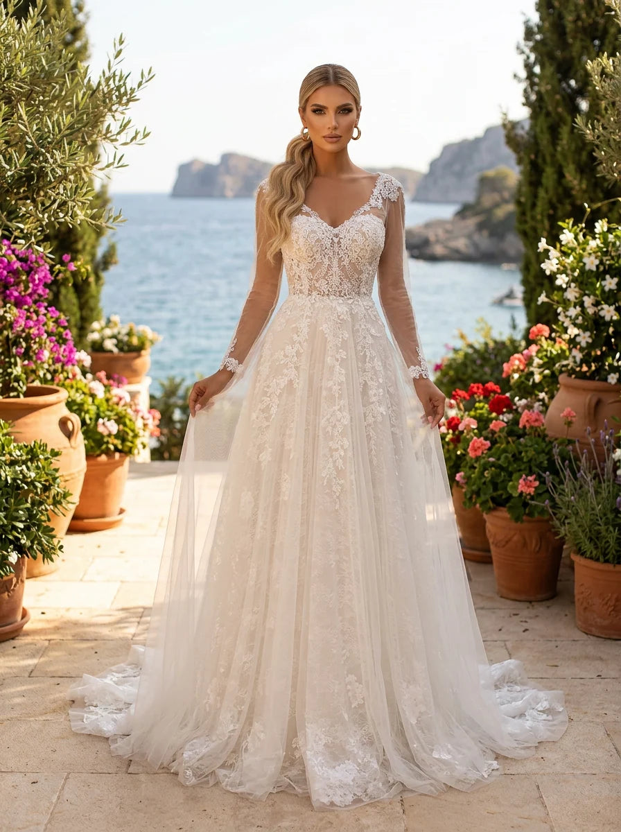 Clarisse 600533 Floral Lace Bridal Dress