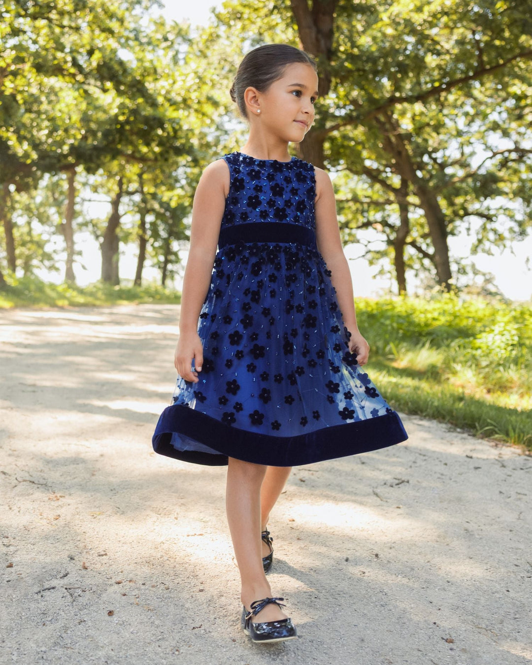 Mac Duggal 69313 Girls Embellished Floral A-Line Dress