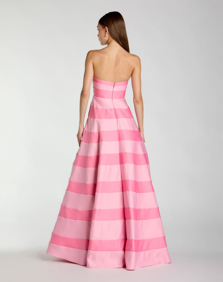 Mac Duggal 56353 Strapless Satin Ballgown With Pockets
