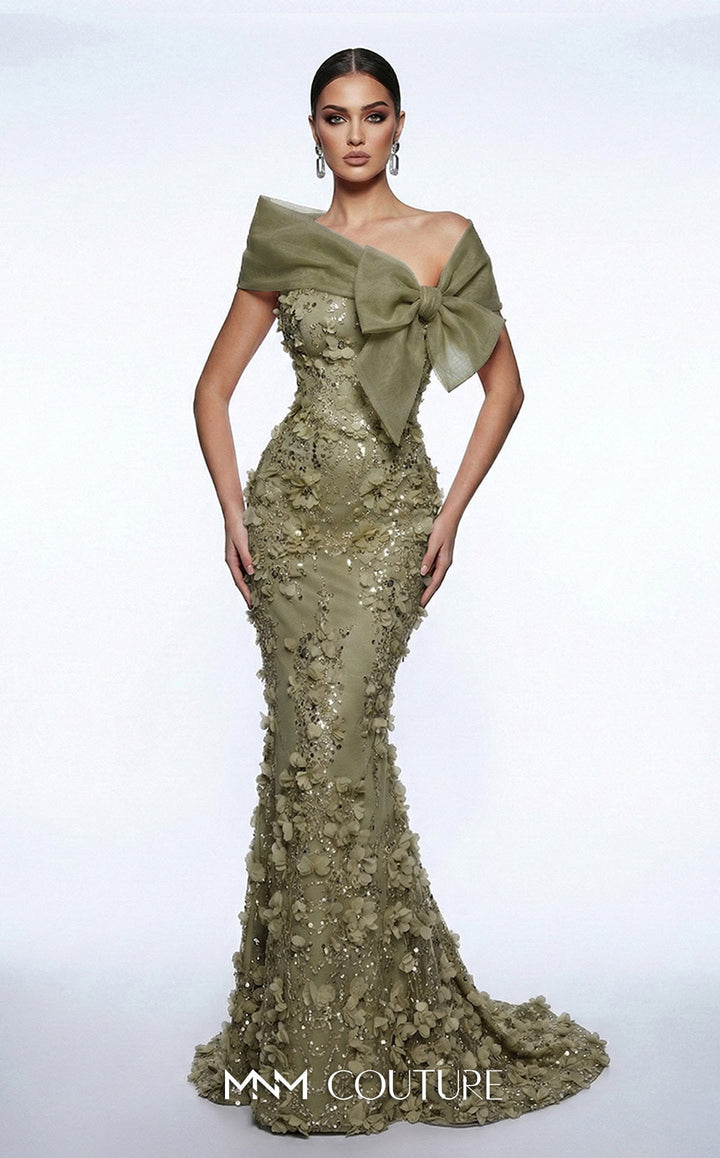 Fouad Sarkis F02950A Strapless Sleeveless Corseted Couture Dress