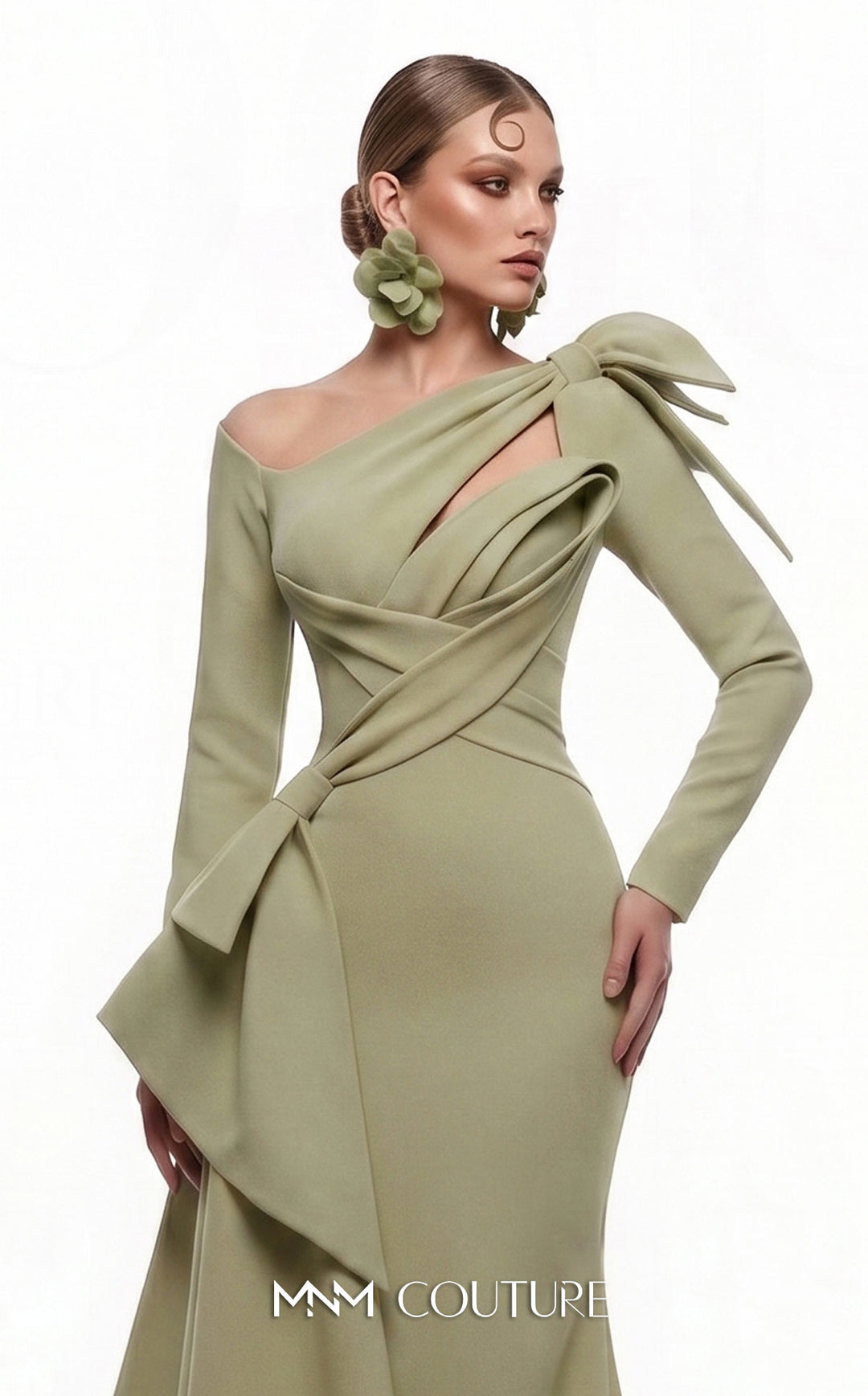 Fouad Sarkis F03001 gown, alternate colourway detail
