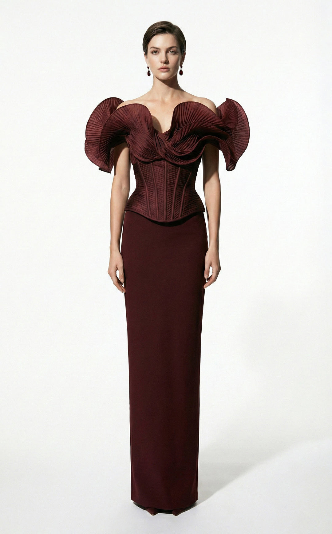 Fouad Sarkis F03032 gown, alternate colourway front view