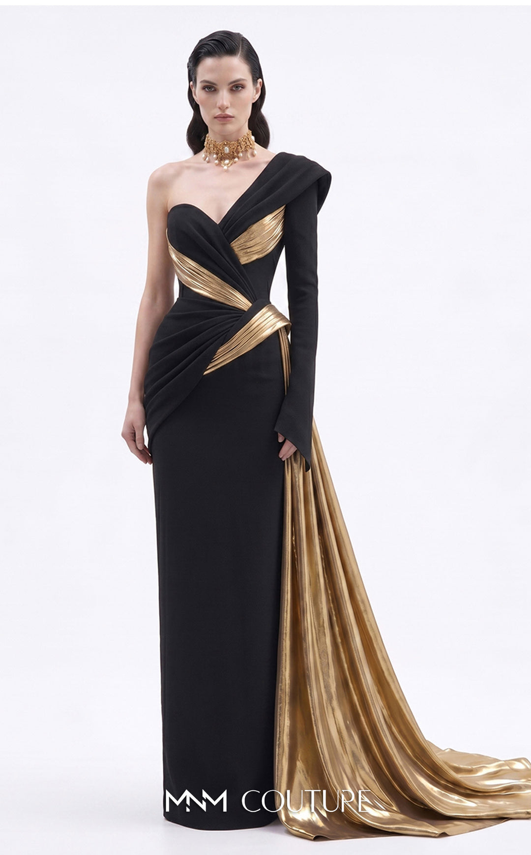 Fouad Sarkis F03063 gown, front view