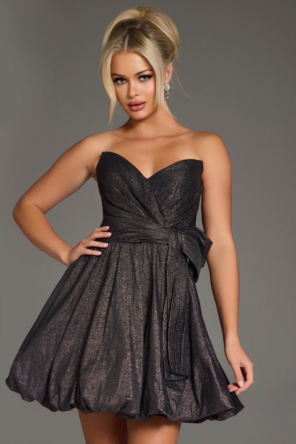 "Step into elegance with the Jovani 37017 dress, available at FOSTANI. Featuring intricate embellishments and a timeless silhouette, this homecoming gown is perfect for any special occasion. Shop now!"