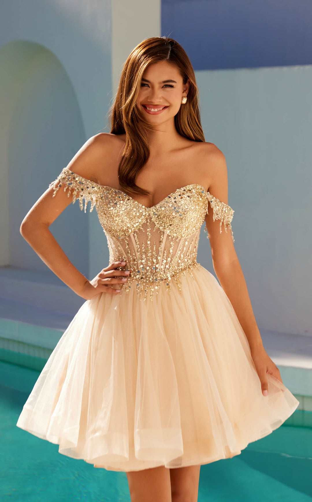 Juliet JT947L Dress - FOSTANI.com