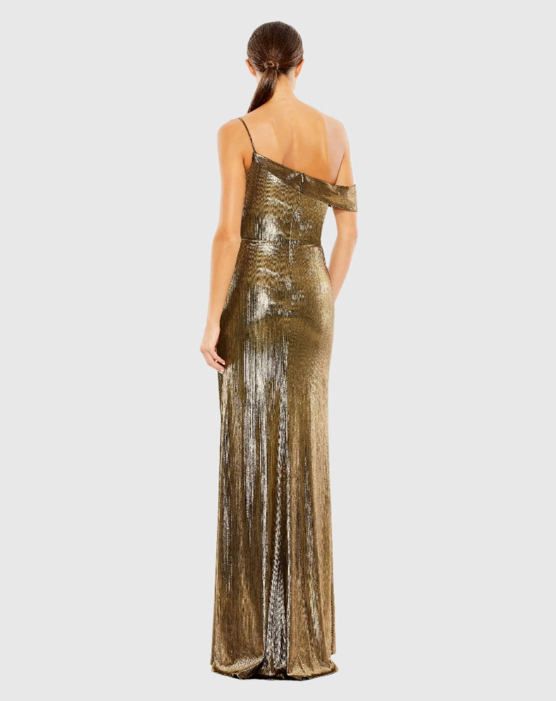 Mac Duggal 26728 Metallic Off The Shoulder Gown
