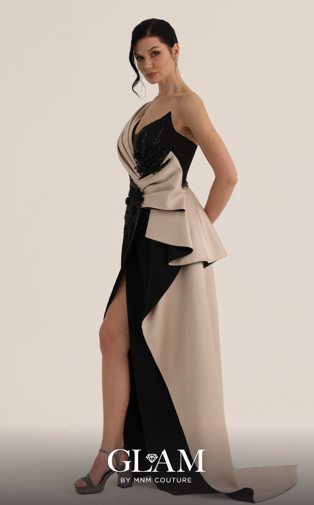 MNM Couture O07853 Sweetheart Sleeveless Modified A-Line Couture Dress