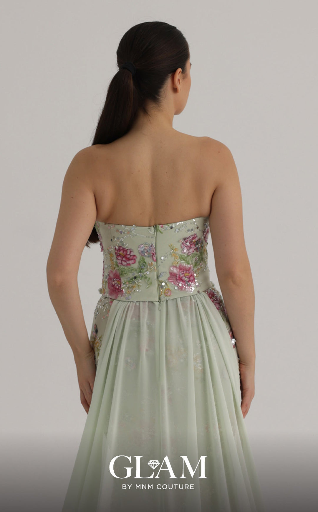 MNM Couture O07858 Sweetheart Strapless Sheath Couture Dress