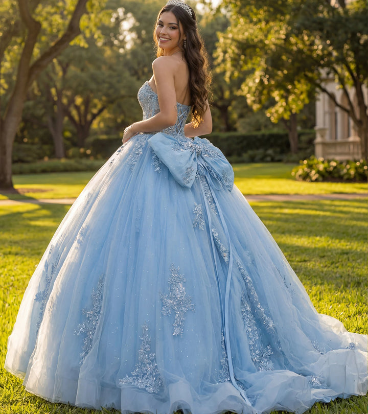 Jovani Q49712 Quinceañera Ball Gown with Embellished Corset