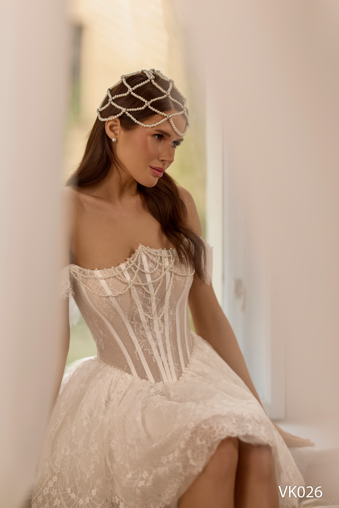 Vissaria VK026 Off Shoulder Strapless Corset Boning Dress - FOSTANI.com