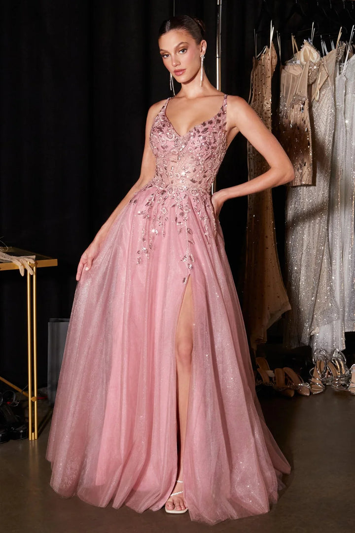 Ladivine CD2412 Sweetheart Corset A-Line Dress