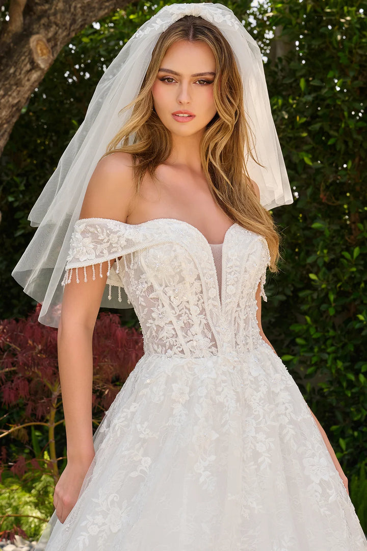 GLS Collective GL3841 fold-over straps with dangling bead detail