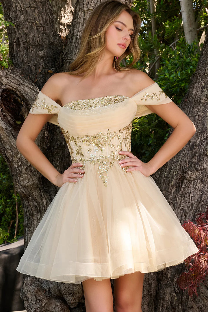 GLS Collective GS3859 pleated bandeau bodice detail