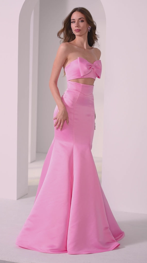 Morilee 49210 Bow Bodice Satin Mermaid Prom Dress 2026