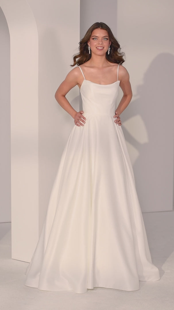 Morilee 49213 Draped Satin Prom Dress 2026