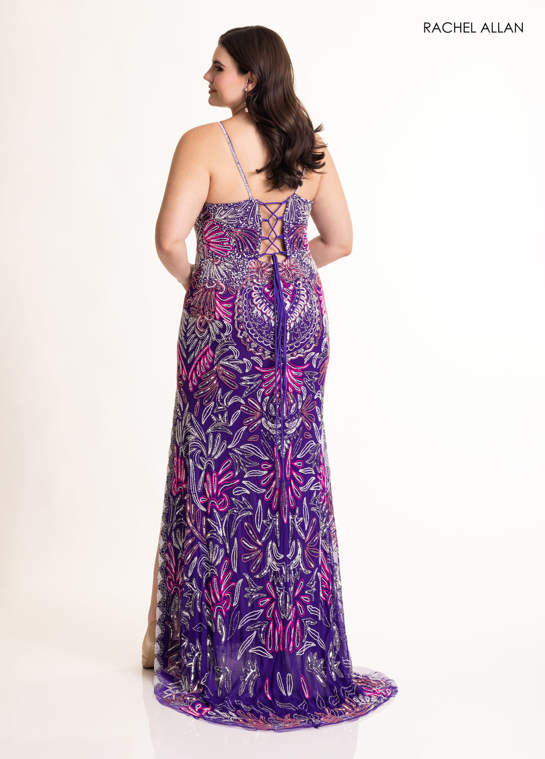 Rachel Allan 70002 Beaded Shimmer Prom Dress 2026