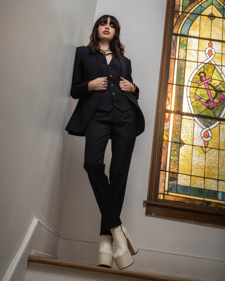 CLEO By Peanut Butter Collection Luxor Midnight Navy Suit - FOSTANI