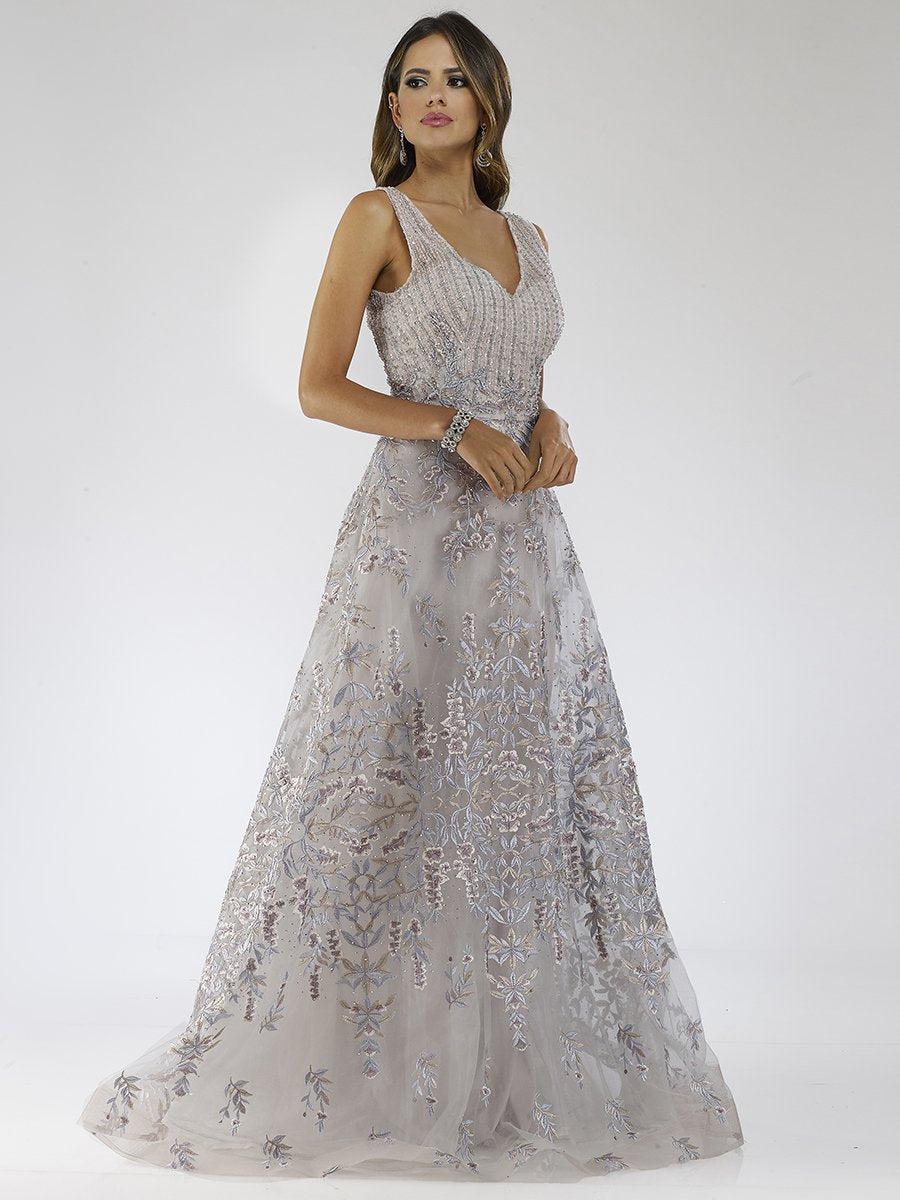 Lara 29675 - Lace Ball Gown - FOSTANI