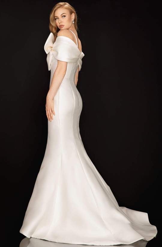 TERANI COUTURE 2012E2279 BOW ACCENTED MERMAID DRESS - FOSTANI